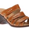 Women Romika | Calgary 01 Tan Brown Slide Wedge Sandal