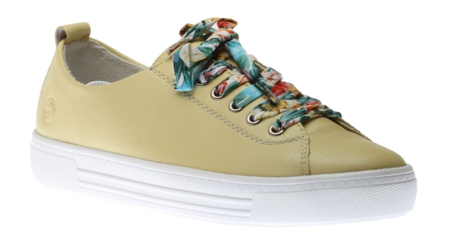 Women Remonte | Rock Pastel Yellow Sneaker