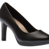 Women Clarks | Ambyr Joy Black Leather Dress Pump