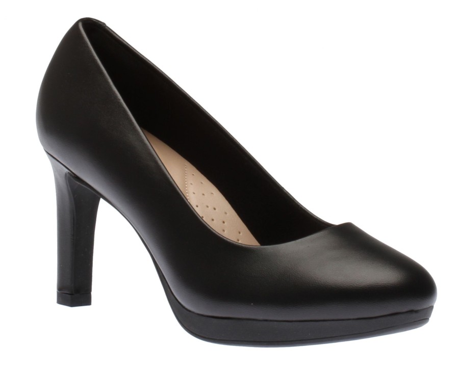 Women Clarks | Ambyr Joy Black Leather Dress Pump