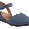 Women Earth | Palomos Peyton Moroccan Blue Nubuck Cork Sandal