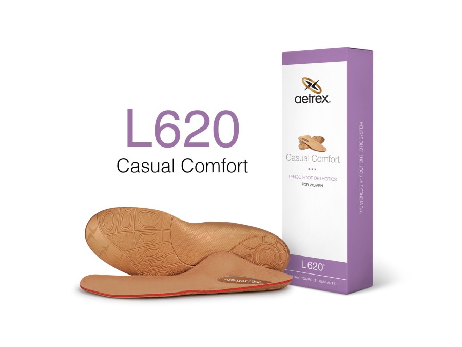 Accessories Aetrex | L620 Women'S Casual Comfort Posted Orthotics