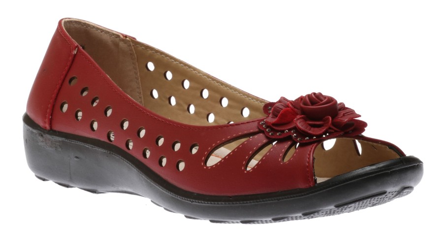 Women Soleflex Italy | Shoe Red