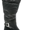 Women Pajar | Natasha Black Faux Fur Trim Winter Boot