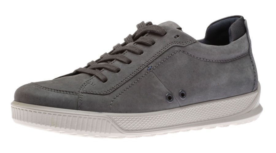 Men Ecco | Byway Dark Shadow Grey Lace-Up Sneaker