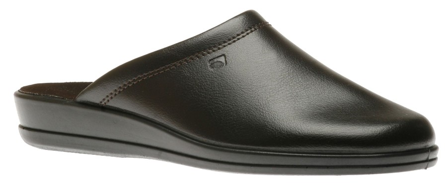 Men Rohde | Jerry Mocca Brown Leather Slipper