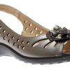 Women Soleflex Italy | Sandals Pewter