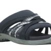 Women Merrell | Terran 3 Cush Black Slide Sandal