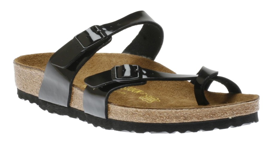 Women Birkenstock | Mayari Birko-Flor Black Patent Sandal