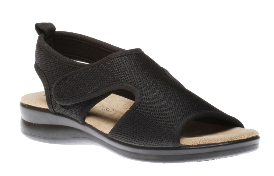 Women Polyflex | Ladies Velcro Black