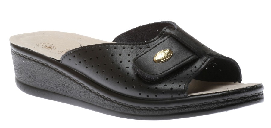 Women Lady Diana | Sandal Black