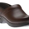 Women Dansko | Professional Chocolate Brown Leather Clog