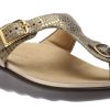 Women SAS Shoes | Sanibel Olive Gold Thong Sandal