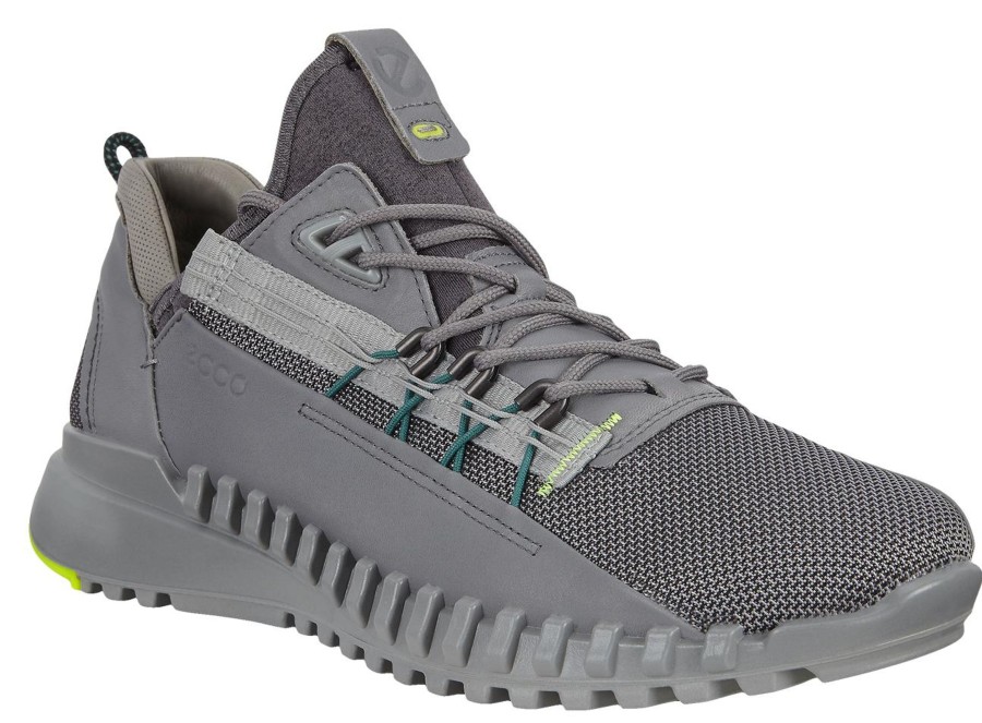 Men Ecco | Men'S Zipflex Titanium Sneaker