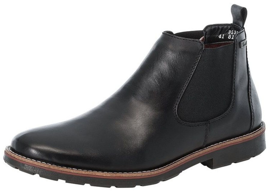 Men Rieker | Clarino Black Leather Chelsea Boot