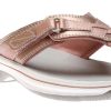 Women Clarks | Breeze Sea Rose Gold Thong Sandal