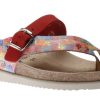 Women Mephisto | Helen Mix Multicolour Red Thong Sandal