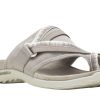 Women Merrell | Terran 3 Cush Post Moon Beige Wide Width Thong Sandal