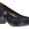 Women Relife | R4036 Navy Floral Dress Pump