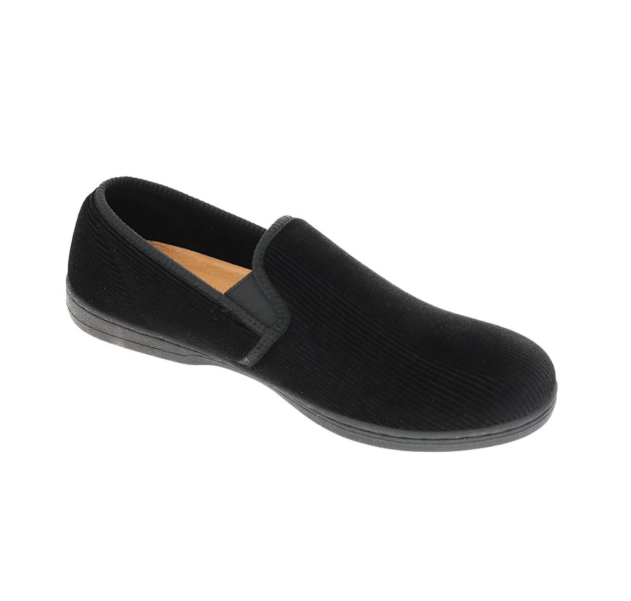 Men Foamtreads | Regal 2 Black Slip-On Slipper