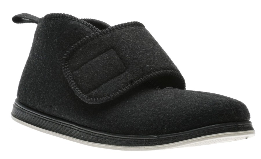 Women Foamtreads | Comfortl Charcoal Wool Slipper