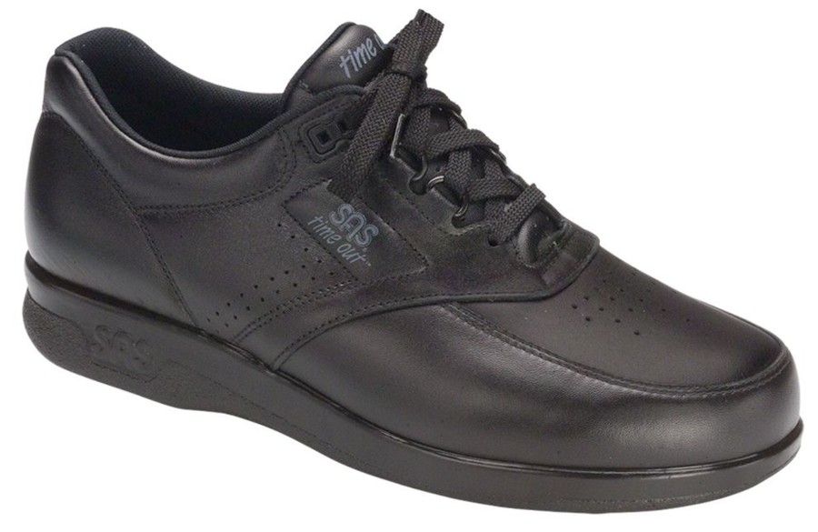 Men SAS Shoes | Time Out Black Leather Walking Shoe