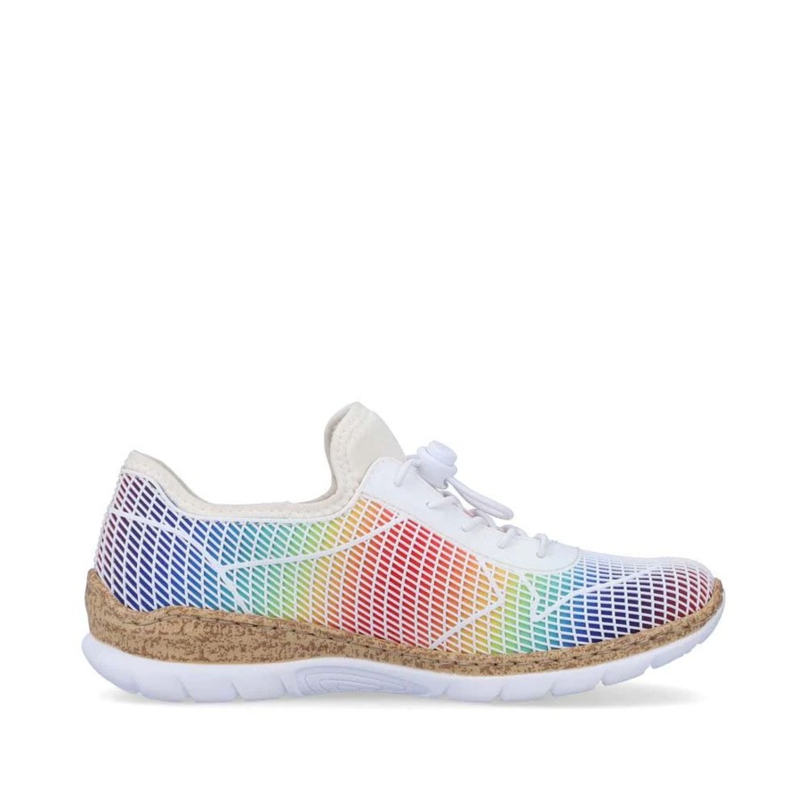 Women Rieker | Scuba White Multi