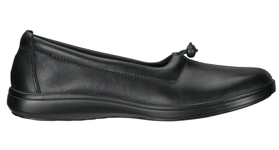 Women SAS Shoes | Funk Active Black Slip-On Loafer