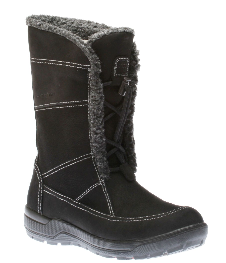 Women Ecco | Trace Lite Black Winter Boot