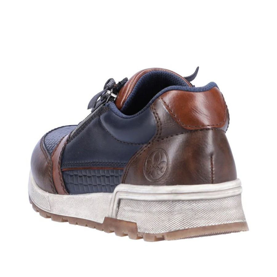 Men Rieker | Hudson Navy Wood