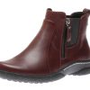 Women Wanderlust | Maddi Burgundy Ankle Boot