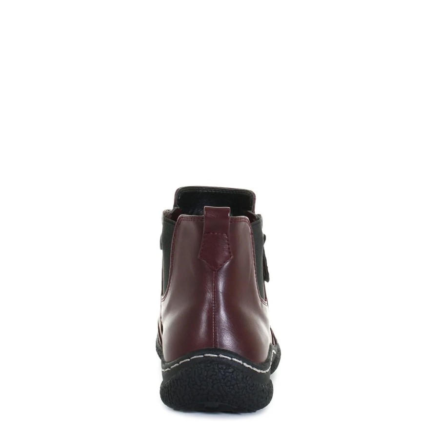 Women Wanderlust | Maddi Burgundy Ankle Boot