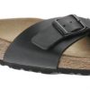 Women Birkenstock | Madrid Birko-Flor Black Slide Sandal