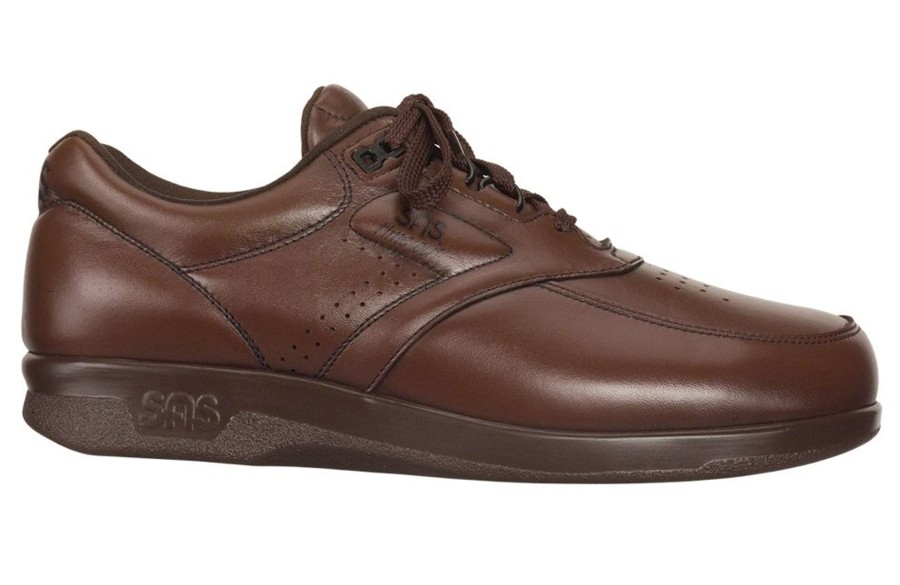 Men SAS Shoes | Time Out Antique Walnut Leather Walking Shoe