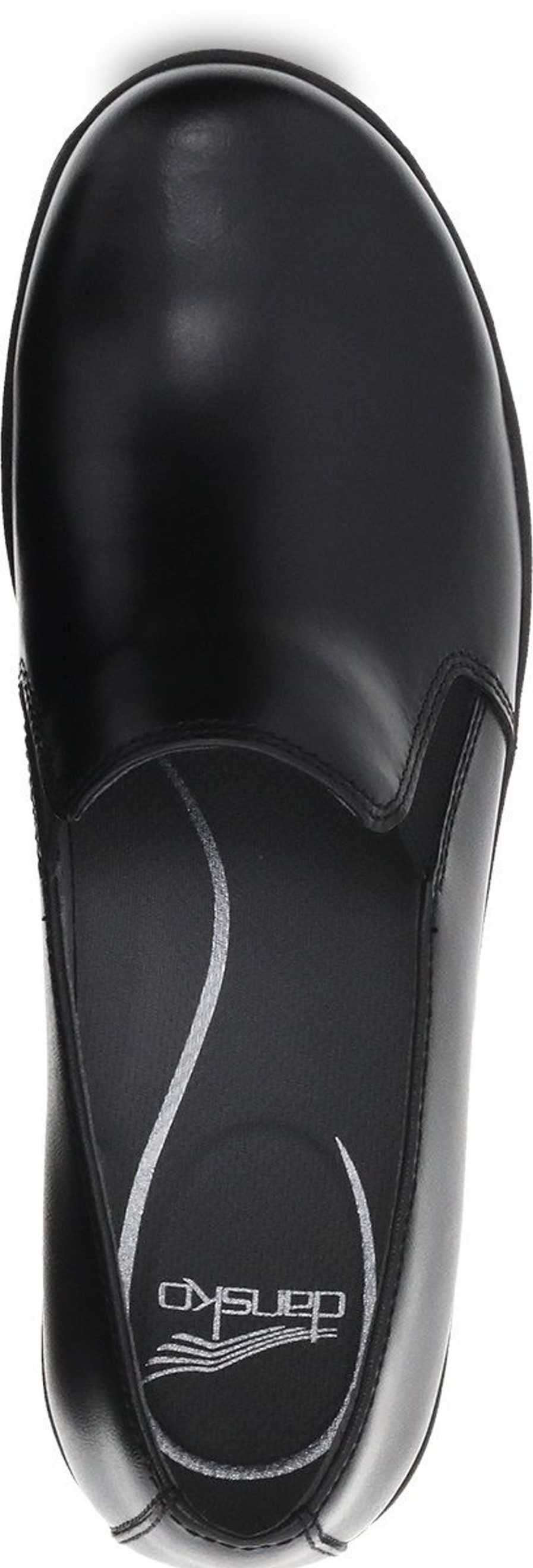 Women Dansko | Nora Black Leather Slip-On Shoe