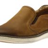 Men Johnston & Murphy | Mcguffey Tan Brown Leather Slip-On Sneaker