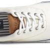 Men Sperry | Striper Ii Cvo White Canvas Lace-Up Sneaker