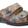 Women Finn Comfort | Sansibar Monet Multicolour Leather Slide Sandal