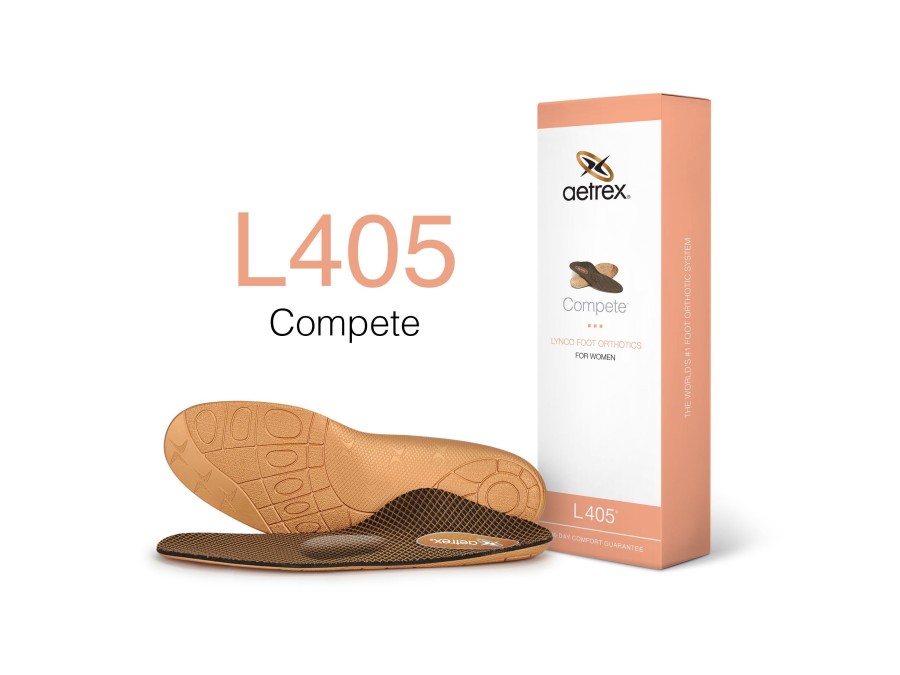 Accessories Aetrex | L405 Women'S Compete Orthotics With Metatarsal Support