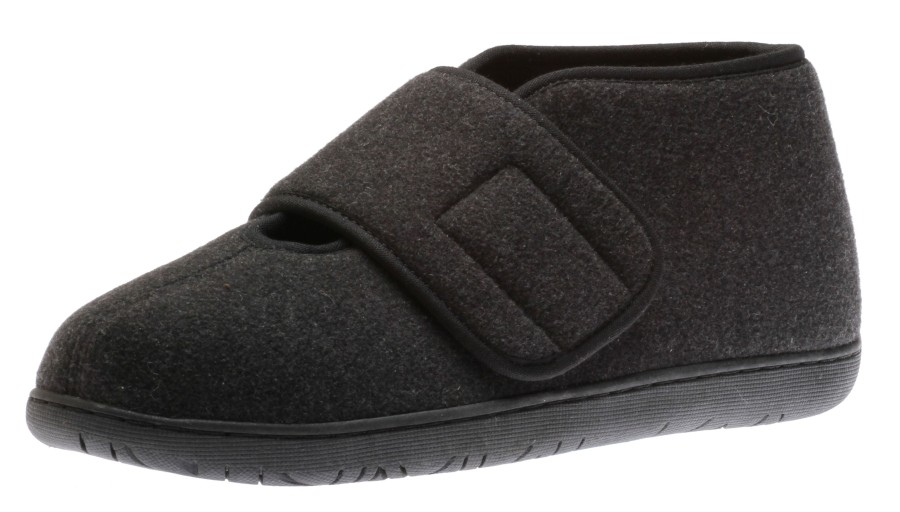 Women Foamtreads | Comfort L2 Black Wool Slipper