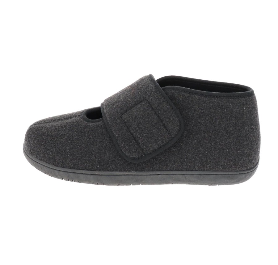 Women Foamtreads | Comfort L2 Black Wool Slipper