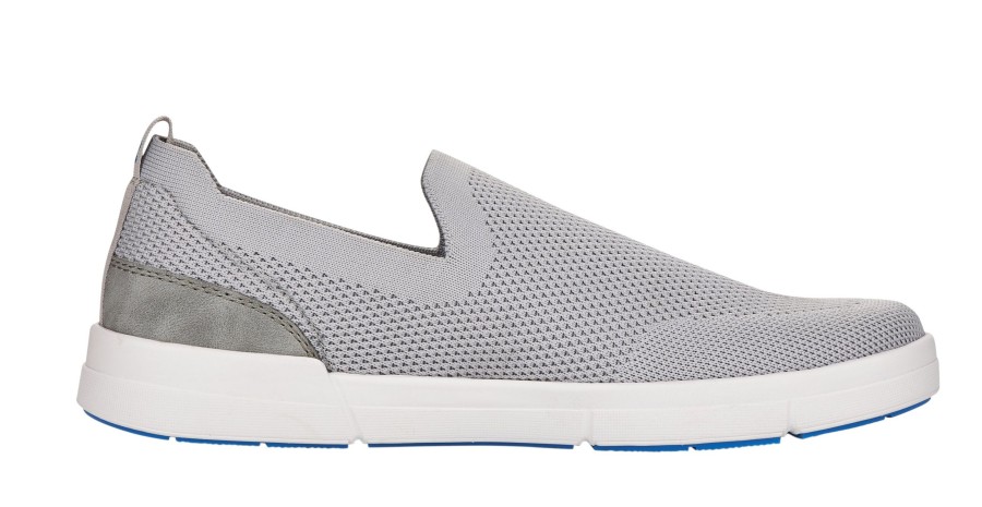 Men R EVOLUTION | Knitup 173 Grey Mesh Slip-On Sneaker