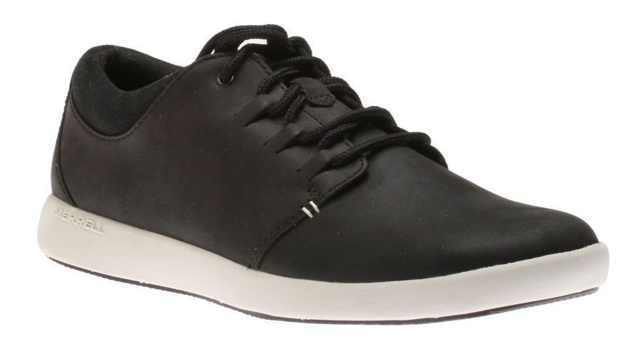 Men Merrell | Freewheel 2 Black Leather Sneaker