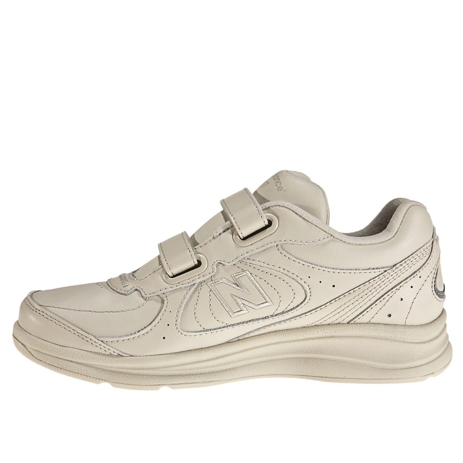 Men New Balance | Mw577Vb Beige Leather Velcro Walking Shoe