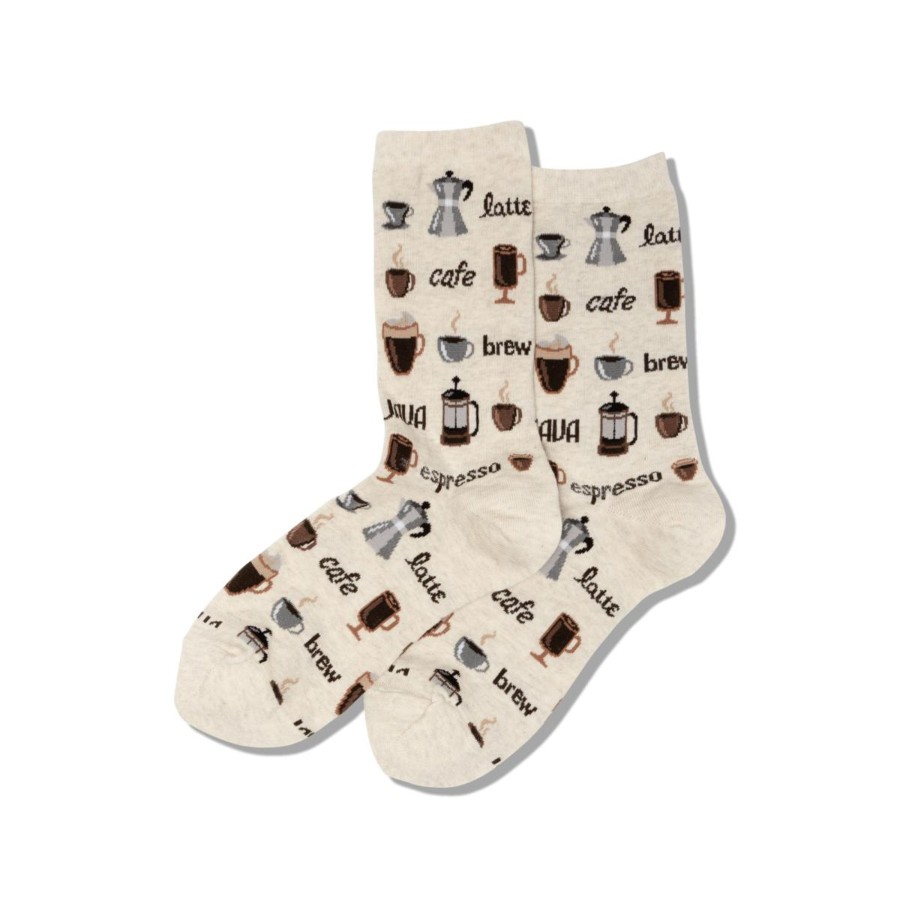 Accessories Hotsox | Hotsox Women'S Coffee Crew Socks