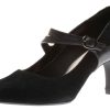 Women Clarks | Dancer Reece Black Suede Mary Jane Pump