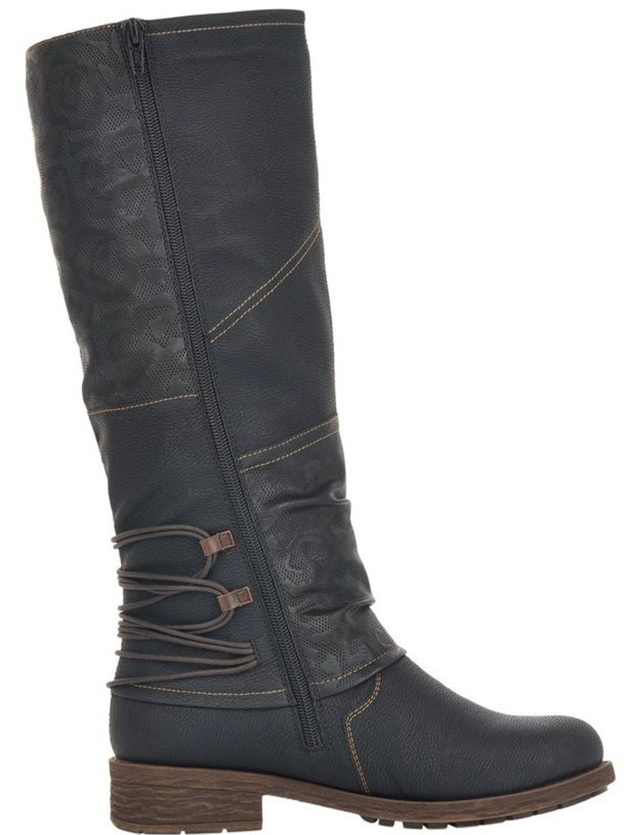 Women Remonte | Mombasa Black Tall Boot