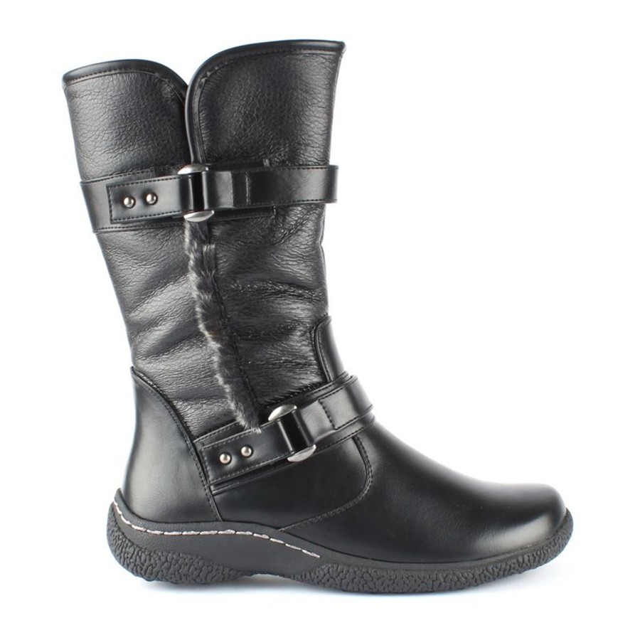 Women Wanderlust | Gabi 2 Black Mid-Calf Winter Boot