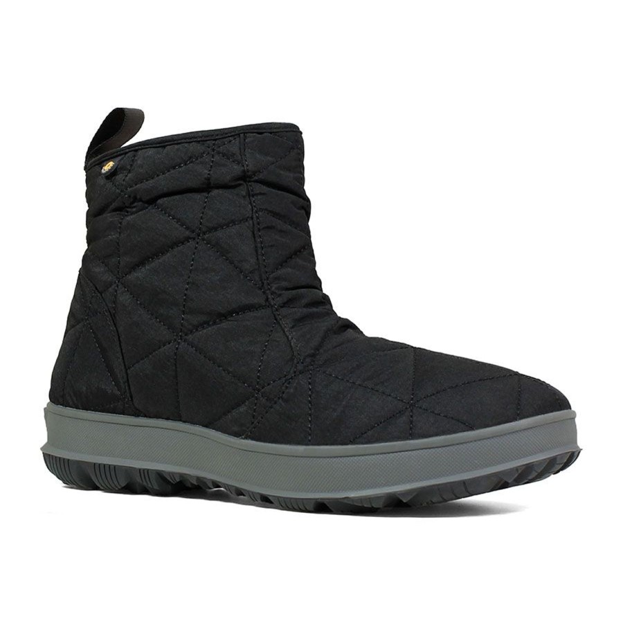 Women Bogs | Snowday Low Black Lightweight Insulated Winter Boot