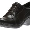 Women Aravon | Hanover Lace-Up Black Sneaker